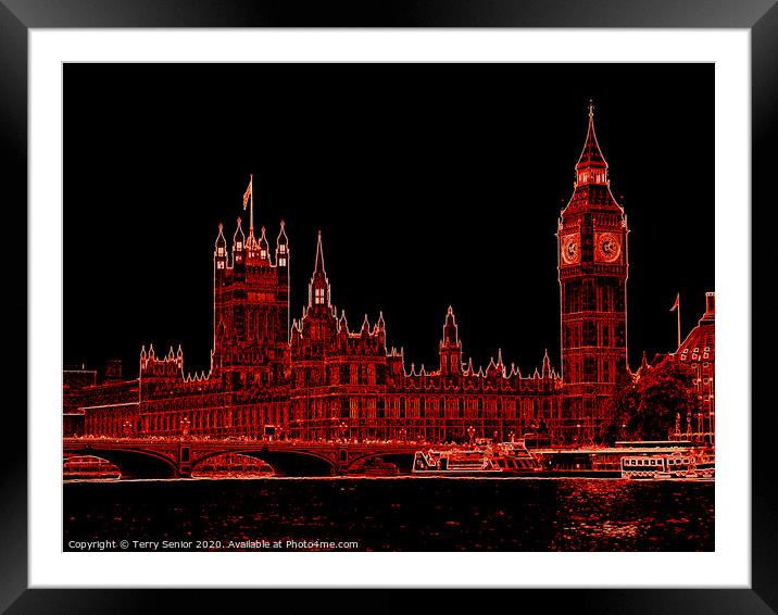 Westminster Framed Mounted Print by Terry Senior