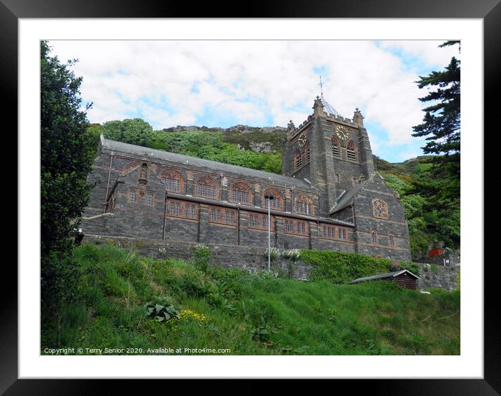 St John the Evangelist's Church Barmouth North Wales Framed Mounted Print by Terry Senior