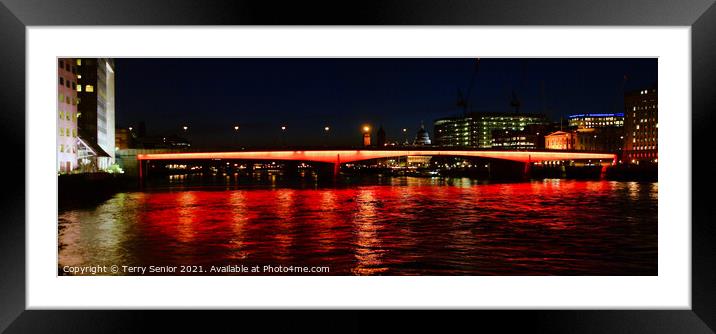 London Bridge is NOT falling down Framed Mounted Print by Terry Senior