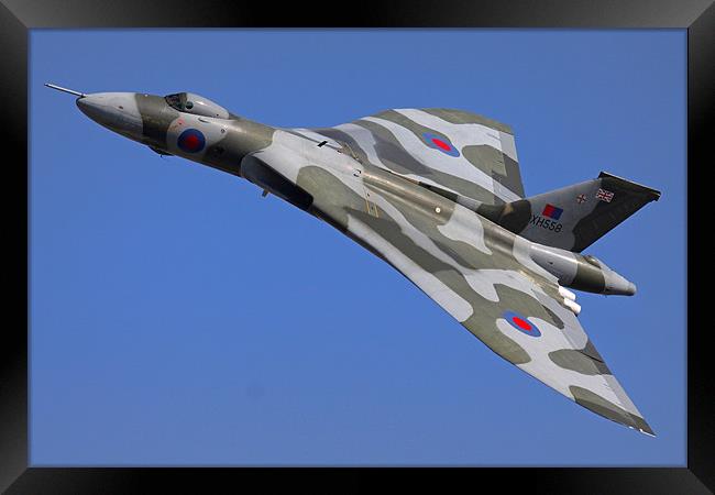 Avro Vulcan Bomber XH558 at RIAT Air Show Framed Print by Oxon Images