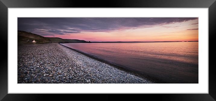NEWGALE SUNSET#2 Framed Mounted Print by Anthony R Dudley (LRPS)