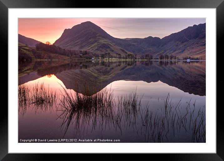 Fleetwith Pike - Buttermere Framed Mounted Print by David Lewins (LRPS)