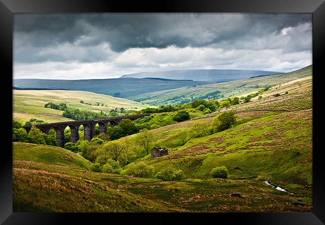 Dent Head Viaduct - North Yorkshire Dales Framed Print by David Lewins (LRPS)