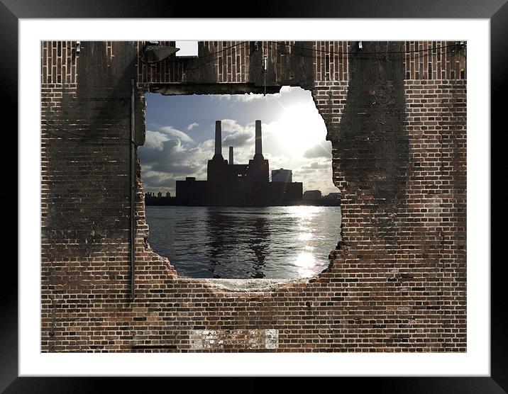 Hole in the wall Framed Mounted Print by Julie Skone