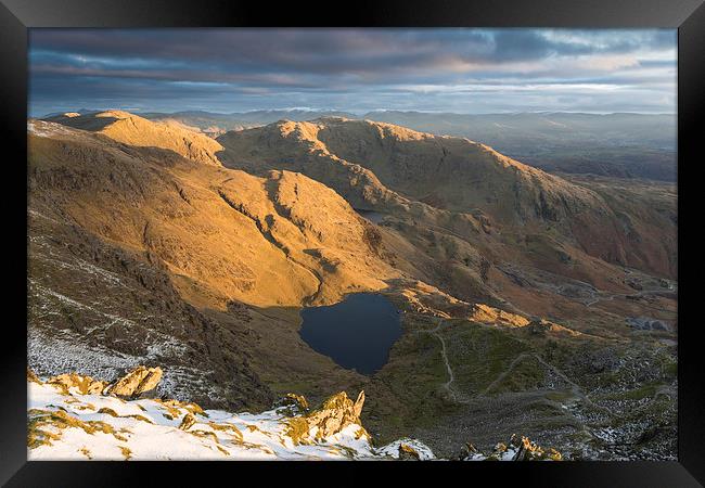 Old Man Of Coniston Sunrise Framed Print by James Grant