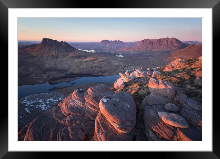 Sgorr Tuath Sunset  Framed Mounted Print by James Grant