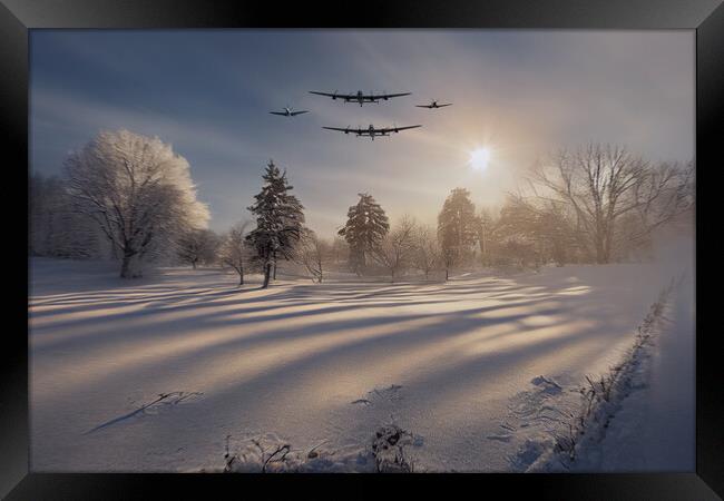 Snow Bound Warriors Framed Print by J Biggadike
