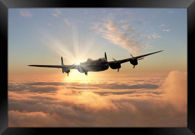 Avro Lancaster Bomber  Framed Print by J Biggadike