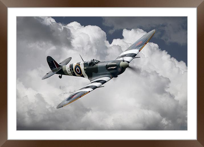 Spitfire Mk Vb AB910  Framed Mounted Print by J Biggadike