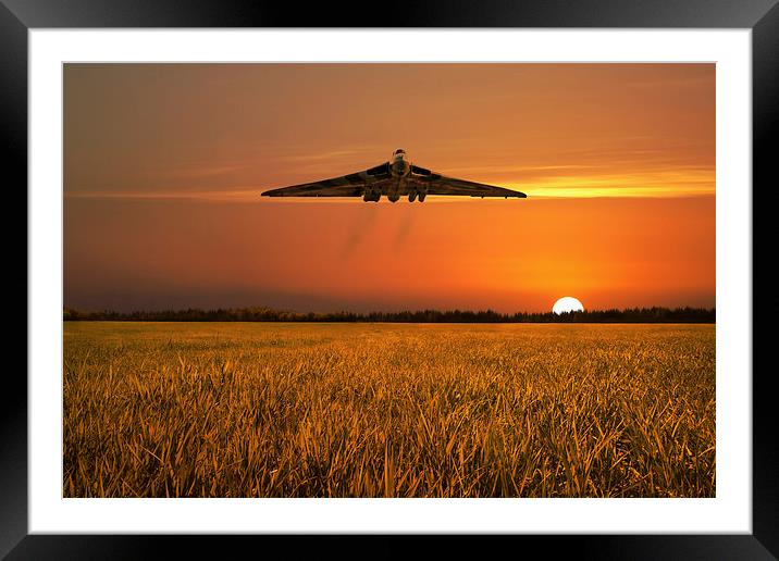 Vulcan Farewell Fly Past Framed Mounted Print by J Biggadike