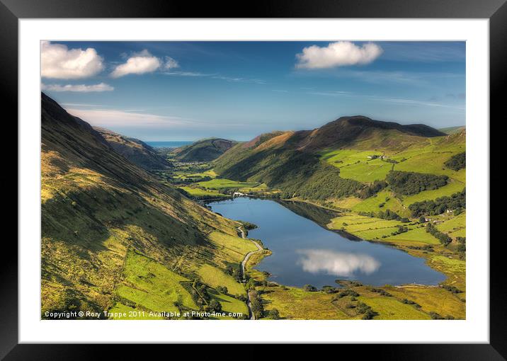Tal y llyn reflection Framed Mounted Print by Rory Trappe