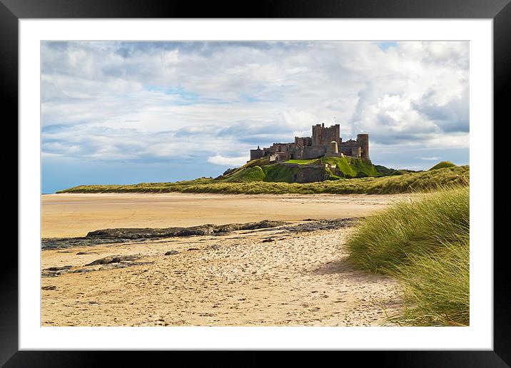 Bamburgh Castle Framed Mounted Print by Kevin Tate