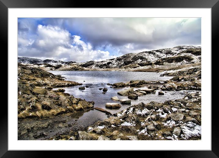 Sprinkling Tarn Framed Mounted Print by Northeast Images