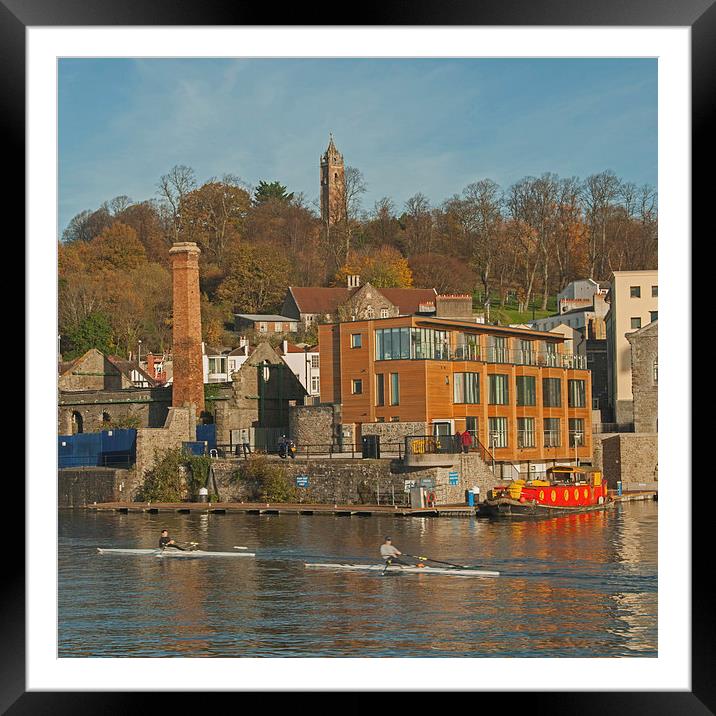 Bristol harbour view. Framed Mounted Print by John Morgan