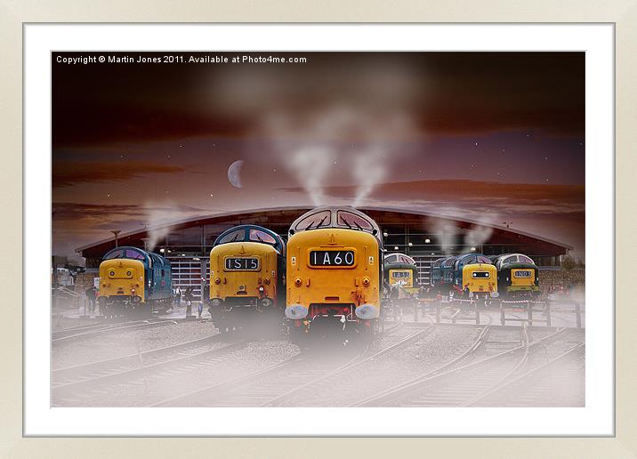 Deltics -"Napiers in the Mist" Framed Mounted Print by K7 Photography