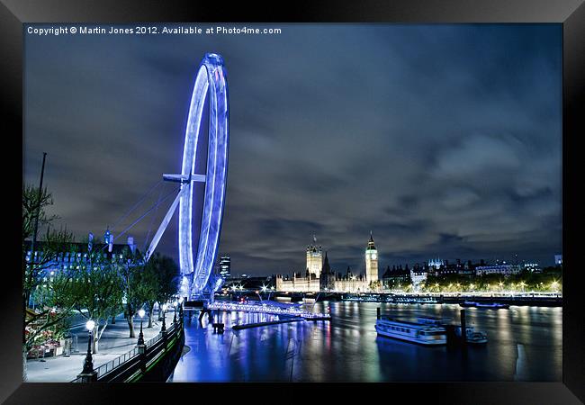 London Eye - Big River Vista Framed Print by K7 Photography