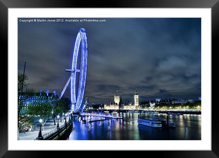 London Eye - Big River Vista Framed Mounted Print by K7 Photography