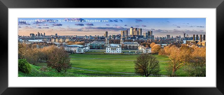  London City Skyline Greenwich Framed Mounted Print by K7 Photography