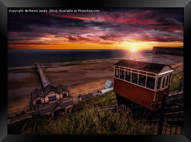 Saltburn Sunrise Framed Print by K7 Photography