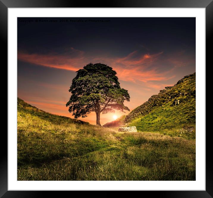 The Sycamore Gap Framed Mounted Print by K7 Photography