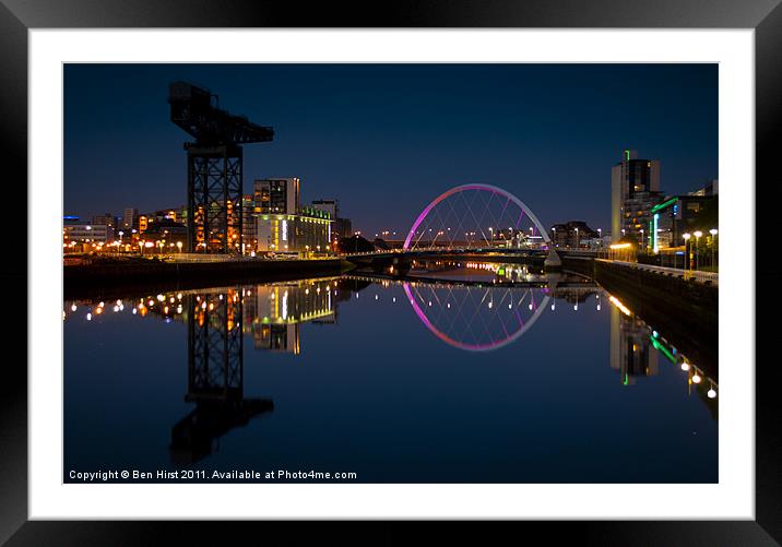 Clyde Reflections Framed Mounted Print by Ben Hirst