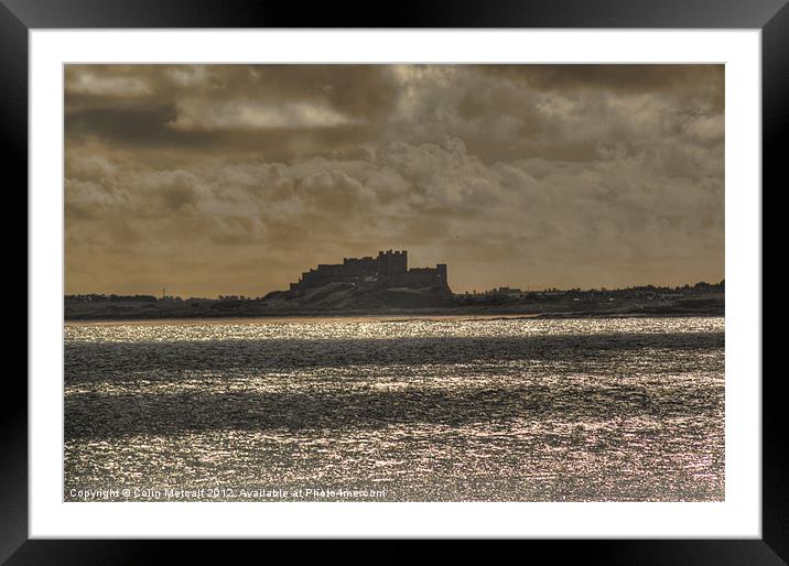 Bamburgh View Framed Mounted Print by Colin Metcalf