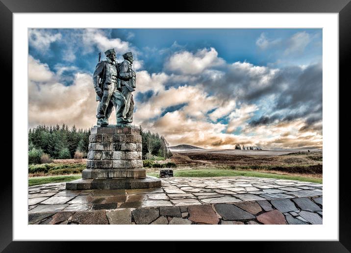Commando Memorial  Framed Mounted Print by Valerie Paterson