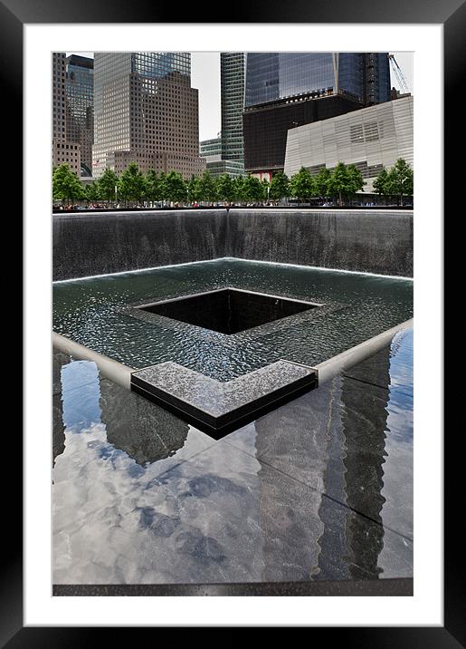 Ground Zero pool Framed Mounted Print by Gary Eason
