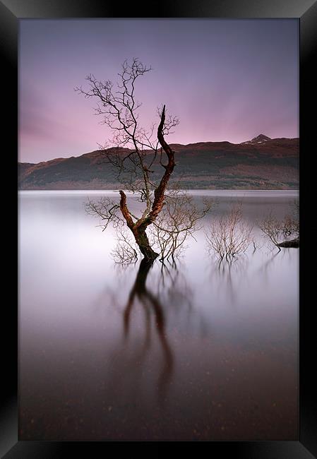 Loch Lomond Sunset Framed Print by Maria Gaellman