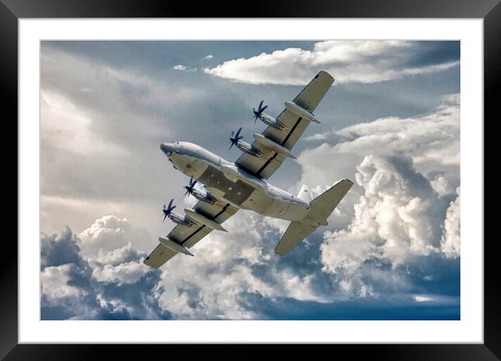 Lockheed MC-130J Hercules Framed Mounted Print by Derek Beattie