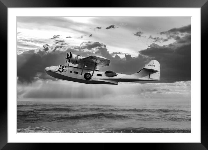 Catalina Ocean Patrol Framed Mounted Print by Derek Beattie