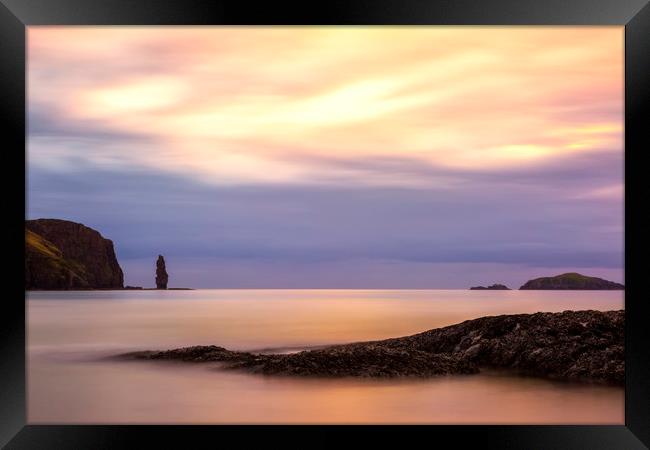 Sandwood Bay Sunset Framed Print by Derek Beattie