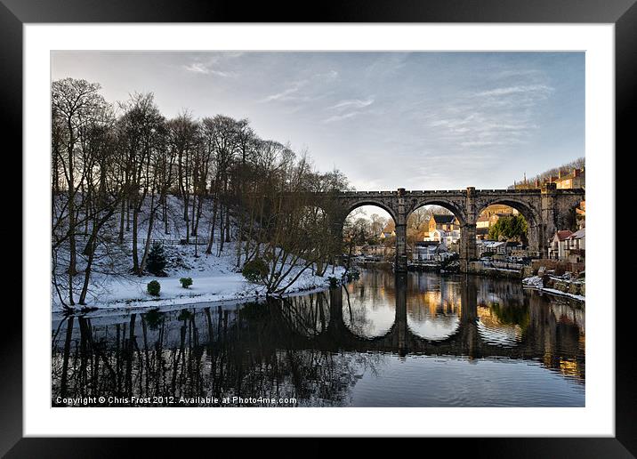 Knaresborough Reflections Framed Mounted Print by Chris Frost
