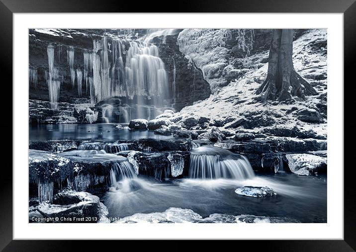 Frozen Scaleber Force Falls Framed Mounted Print by Chris Frost