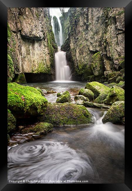 Catrigg Force Falls Framed Print by Chris Frost