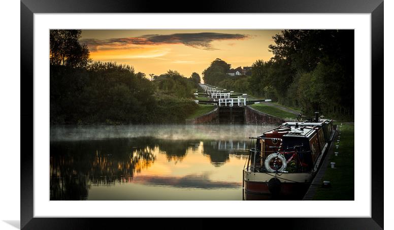 Buy Framed Mounted Prints of Caen Hill Locks by Philip Male