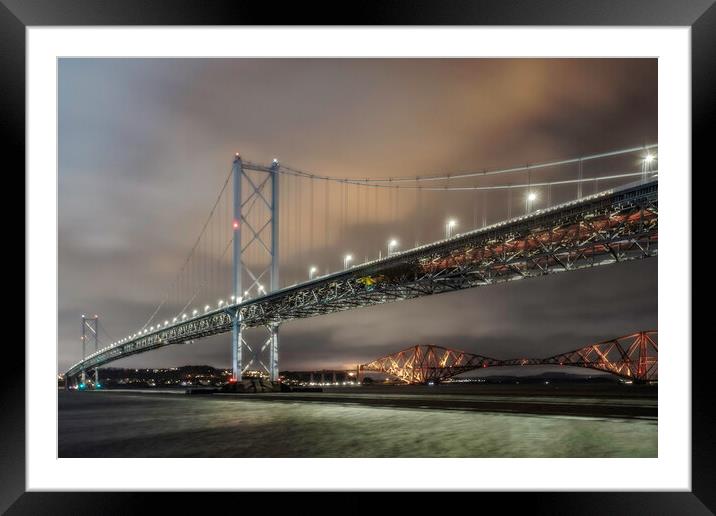 Queensferry Bridge Crossing Framed Mounted Print by Andy Anderson
