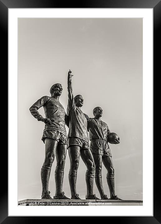 Manchester United Legends Framed Mounted Print by Canvas Landscape Peter O'Connor