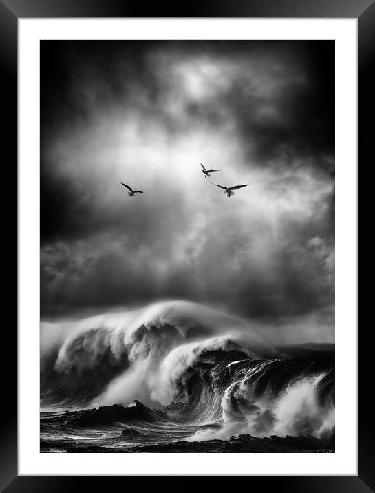 Wild Wind Framed Mounted Print by mark leader