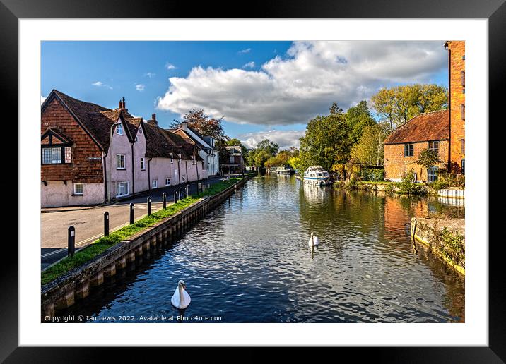The Weavers Cottages at Newbury  Framed Mounted Print by Ian Lewis
