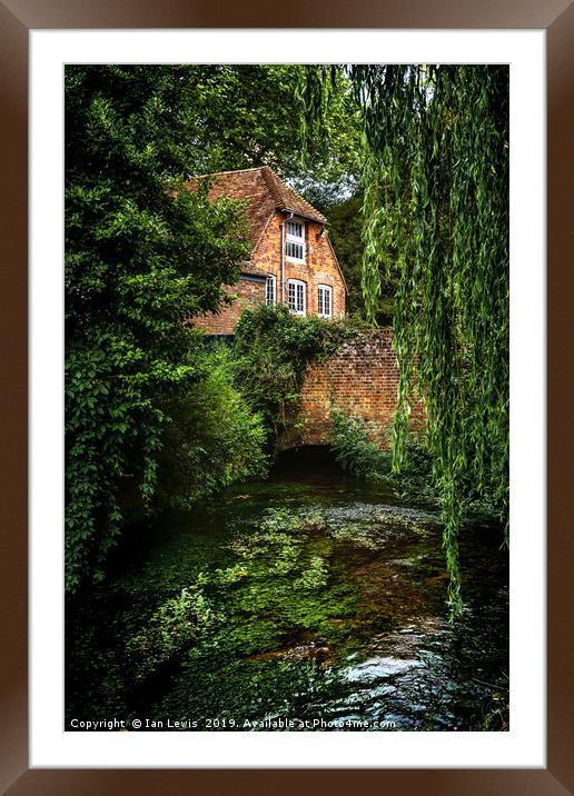 House By The River Framed Mounted Print by Ian Lewis