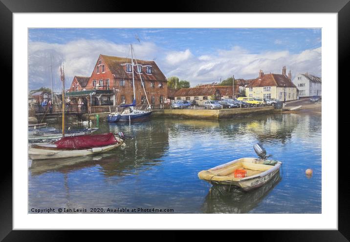 Boats At Emsworth Harbour Framed Mounted Print by Ian Lewis
