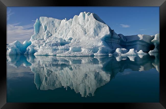 Iceberg reflections  Framed Print by mark humpage