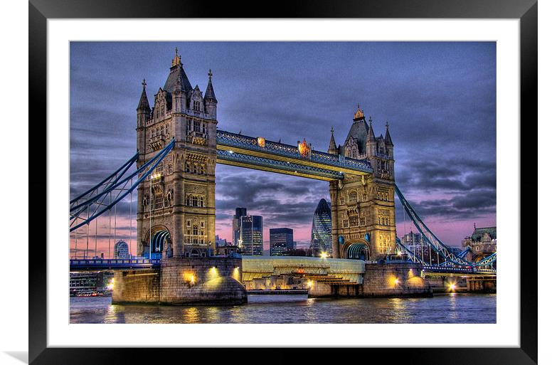 Buy Framed Mounted Prints of Tower Bridge And The City by Colin J Williams Photography 