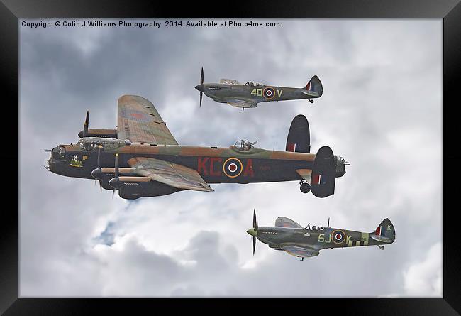  The Battle Of Britain Memorial Flight - Shoreham  Framed Print by Colin Williams Photography