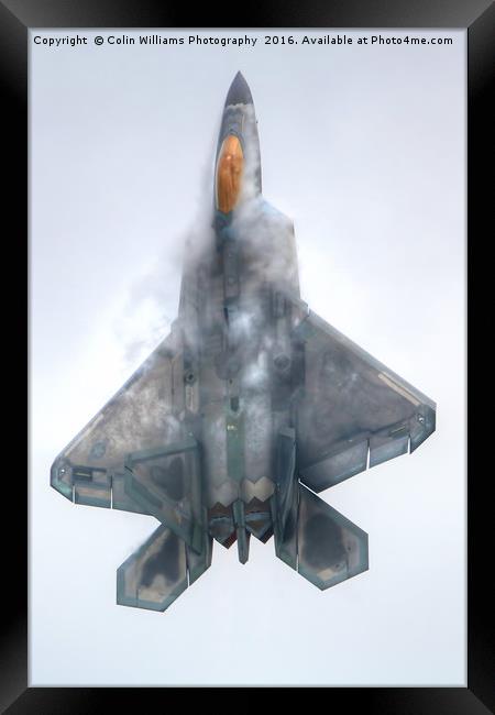 F22A Raptor RIAT 2016 - 2 Framed Print by Colin Williams Photography