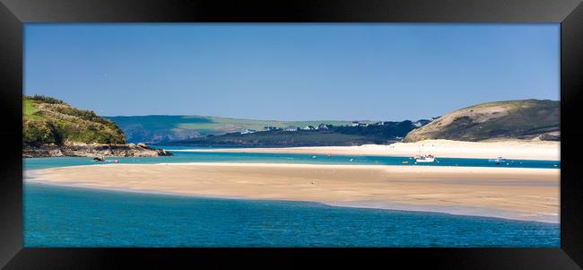 Padstow,  the  View across to  Rock & Daymer Bay Framed Print by Maggie McCall