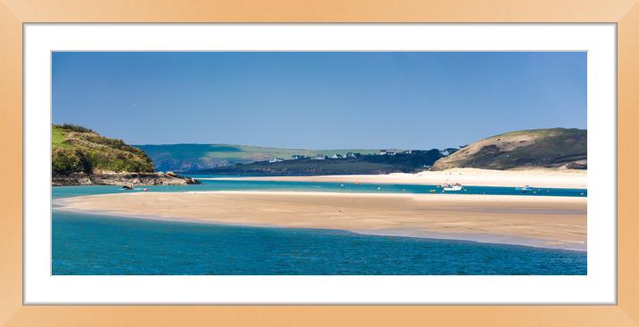 Padstow,  the  View across to  Rock & Daymer Bay Framed Mounted Print by Maggie McCall