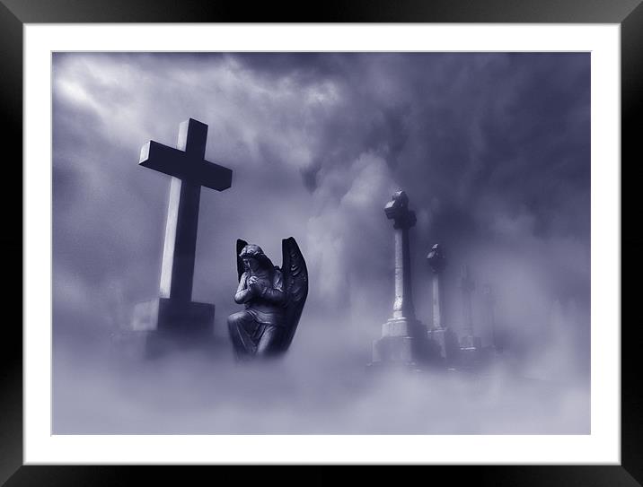 An angel from the mist Framed Mounted Print by Robert Fielding