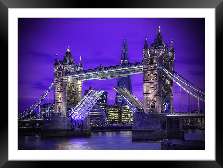Tower Bridge London Framed Mounted Print by Garry Spight